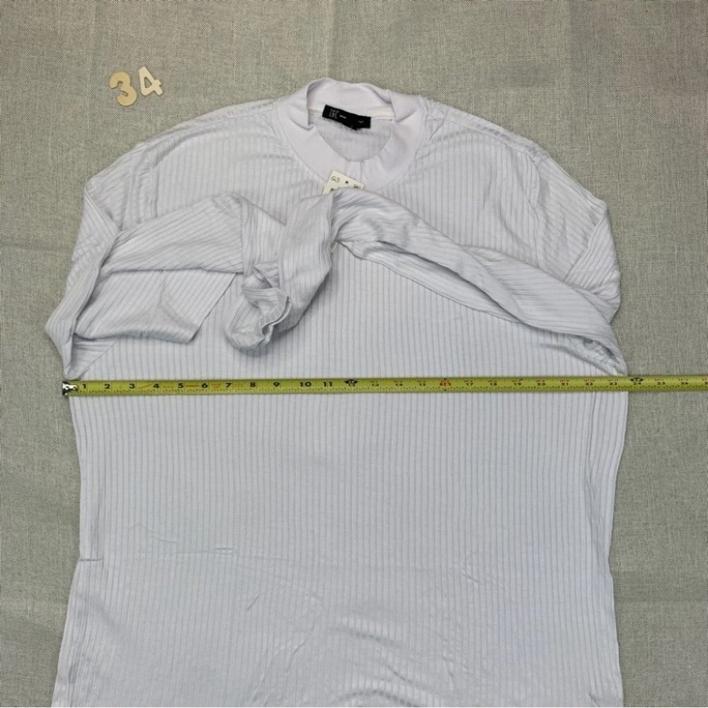 INC International Concepts Mens Liam Mock-Neck Shirt White Pure XL - Picture 10 of 11
